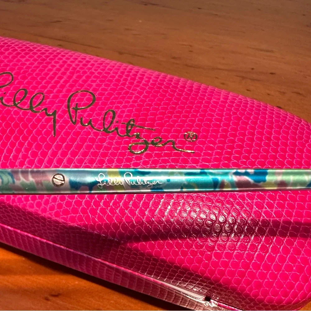 Colorful Fun Preppy Lilly Pulitzer Purple Eyeglasses “Fulton” Size 52-16-135